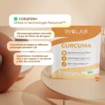 Curcuma en capsule naturelle à base de fibre de fenugrec