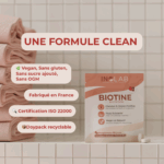 Biotine en poudre vegan, sans gluten, sans sucre ajouté, sans OGM et fabriqué en France
