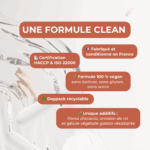 Acide hyaluronique fabriqué en France, certifié HACCP et ISO 22000, 100% Végan, Emballage recyclable