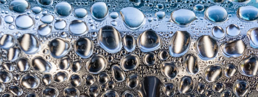 molécule de glycine en macro photographie