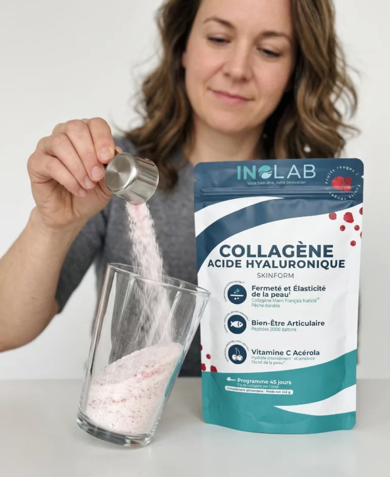 Pourquoi choisir SKINFORM : collagène marin Naticol® 2000 Da, acide hyaluronique et vitamine C d'acérola