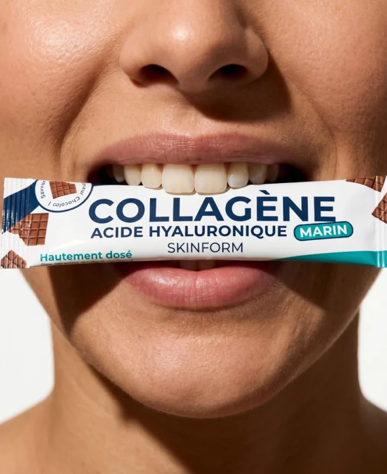 Pourquoi choisir SKINFORM Nomade : dose renforcée de 10 g de collagène marin Naticol® 2000 Da par stick