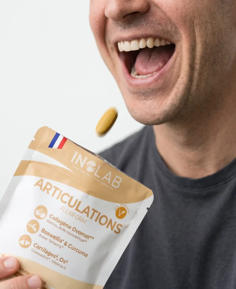 Pourquoi choisir FLEXIFORM : double brevet Ovomet® et Turmacin®, boswellia titré et vitamine C d'acérola