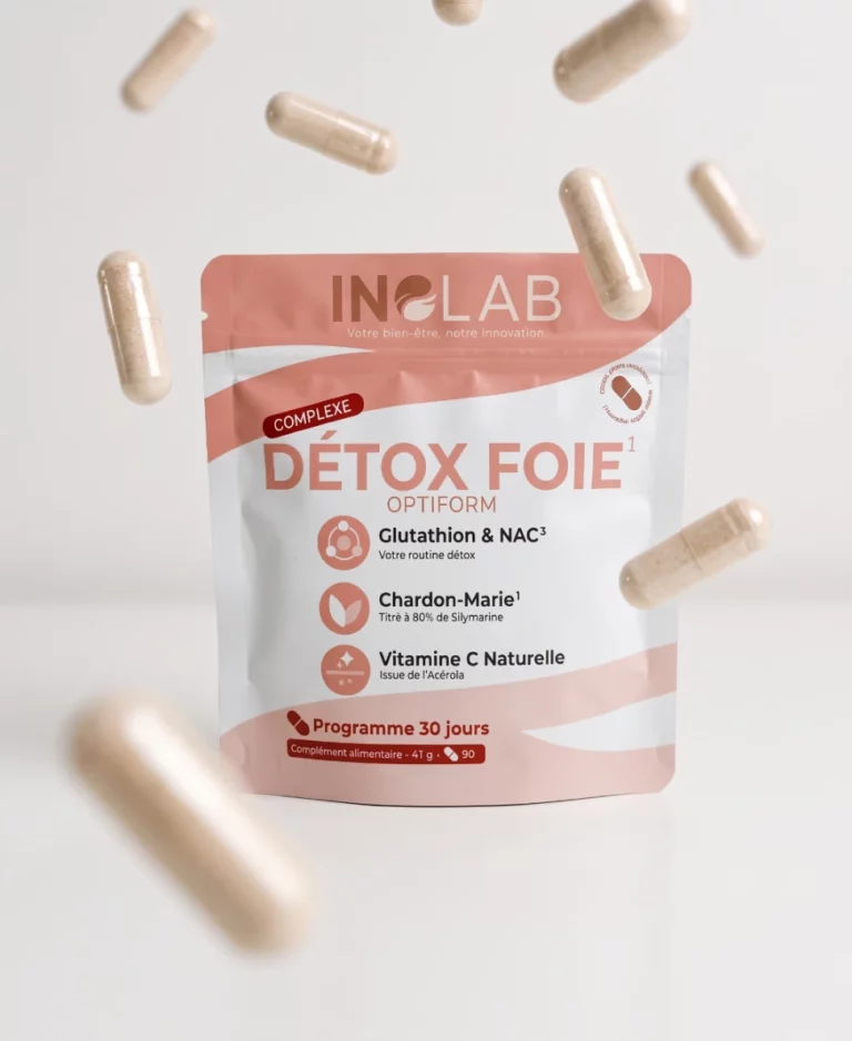 Pourquoi choisir OPTIFORM : glutathion réduit à 98 %, deux précurseurs (chardon-marie, NAC) et acérola