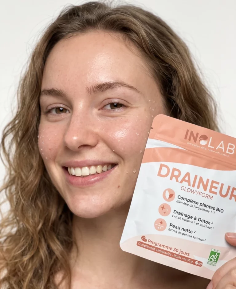 Pourquoi choisir GLOWYFORM : extraits bio titrés de bardane, d'artichaut et de pensée sauvage, formule clean