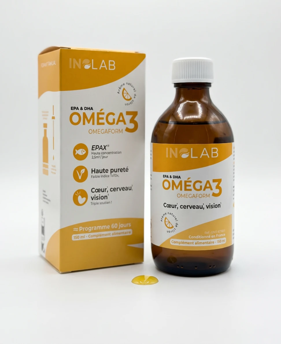 OMEGAFORM : oméga 3 EPA et DHA pour le cœur, le cerveau et la vision