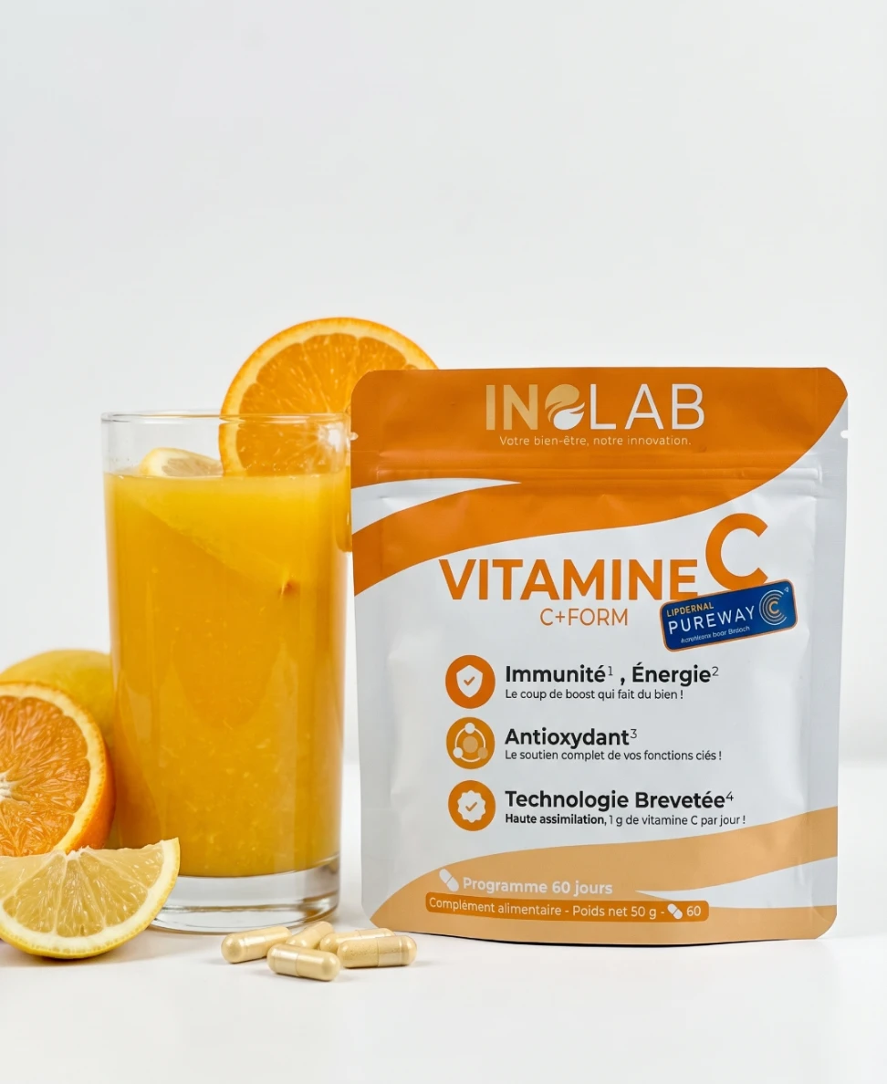 C+FORM : la vitamine C contribue à réduire la fatigue et au fonctionnement du système immunitaire