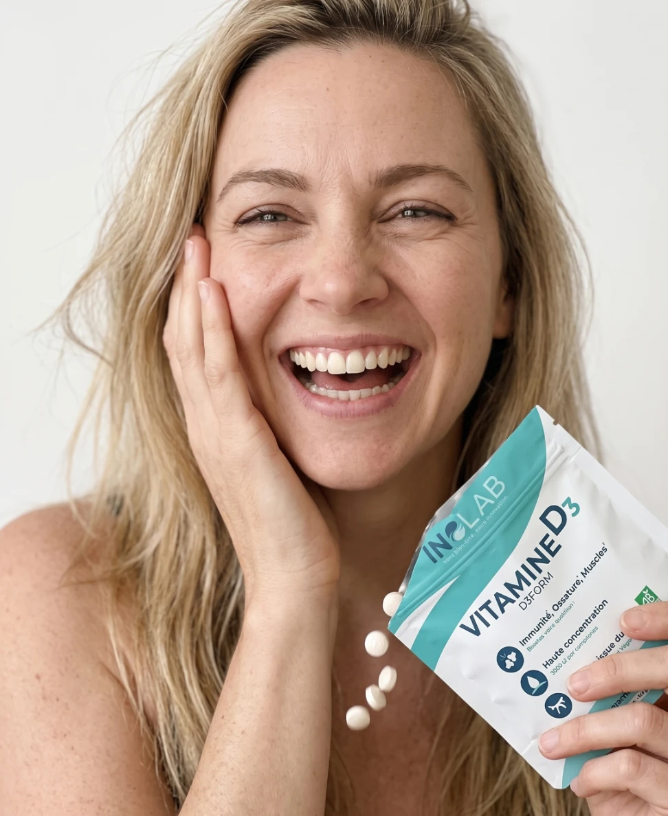 Pourquoi choisir D3FORM : vitamine D3 (cholécalciférol) d'origine naturelle issue du lichen, 100 % végan