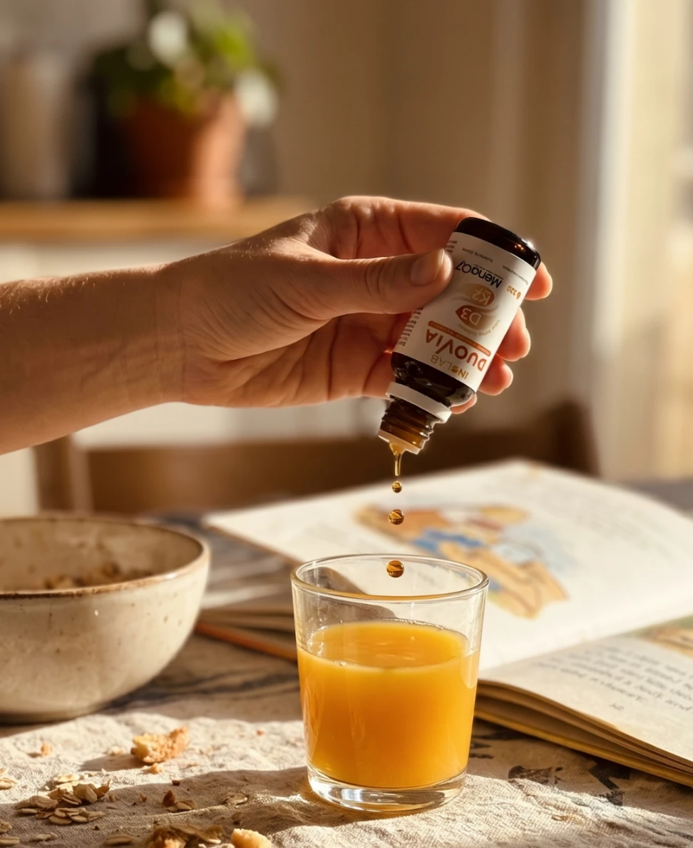 DUOVIA : vitamines D3 et K2 pour le maintien d'une ossature normale et du système immunitaire